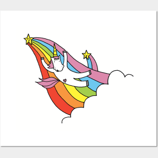 Unicorns Love Rainbows Posters and Art